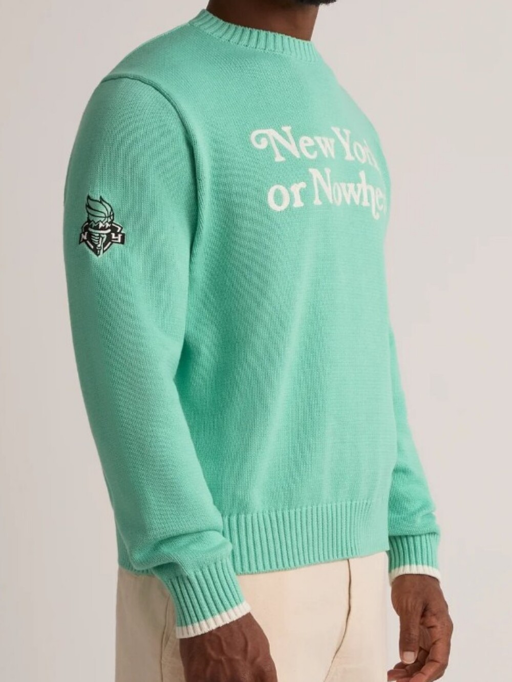 NWT NYON LIBERTY MOTTO WNBA mint sweater Size 2X